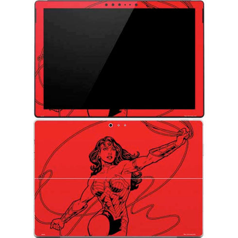 DC Comics Wonder Woman Comic Pop Surface Pro 4 Skin
